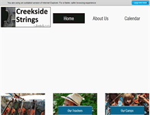 Tablet Screenshot of creeksidestrings.org